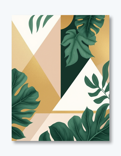 Emerald Fusion: Botanical Elegance