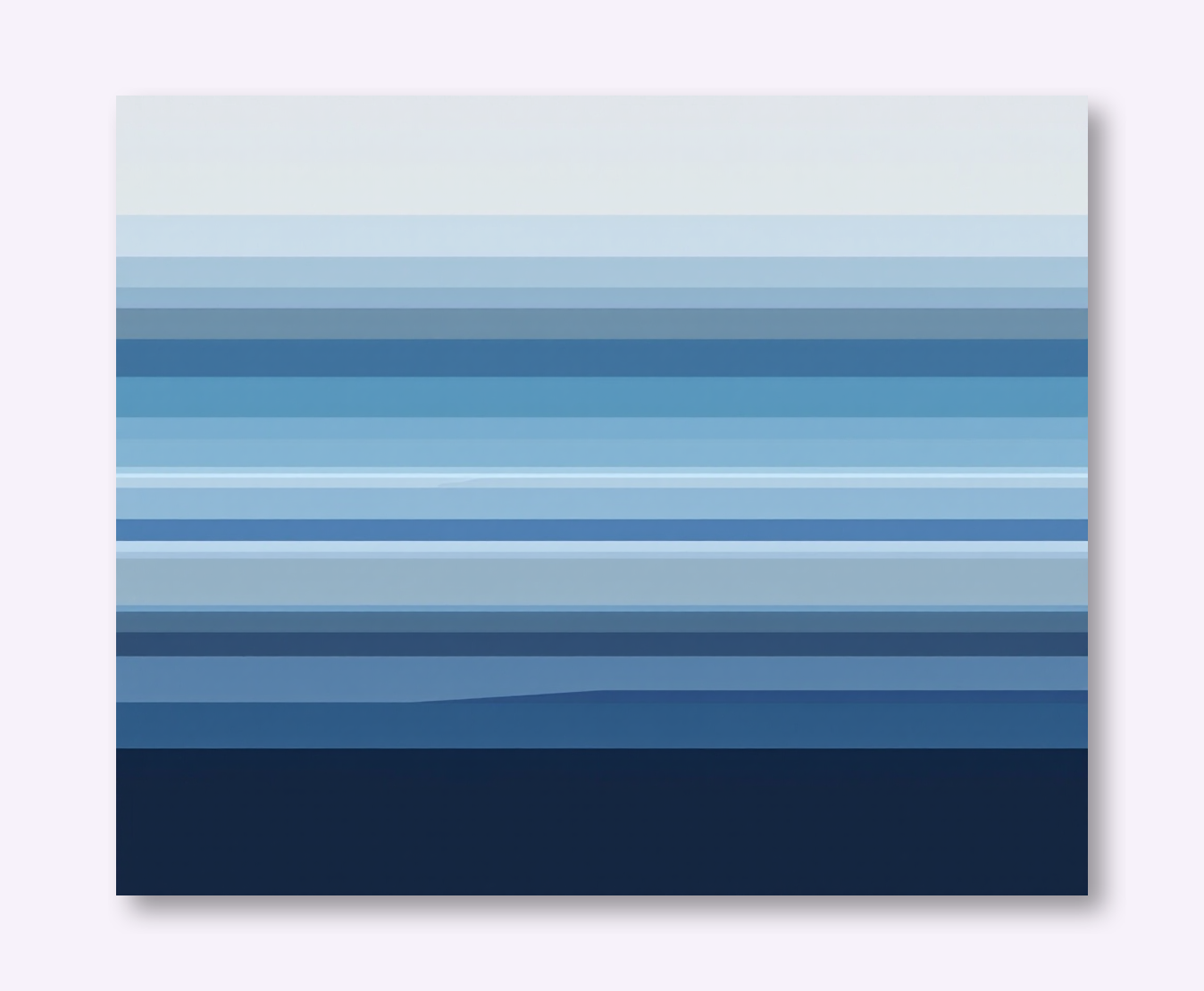 Tranquil Ocean Horizon Wall Art
