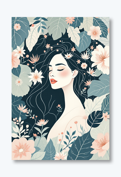 Serenity in Bloom: Nature's Embrace Wall Art