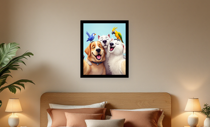 Playful Pet Selfie Extravaganza - Room View