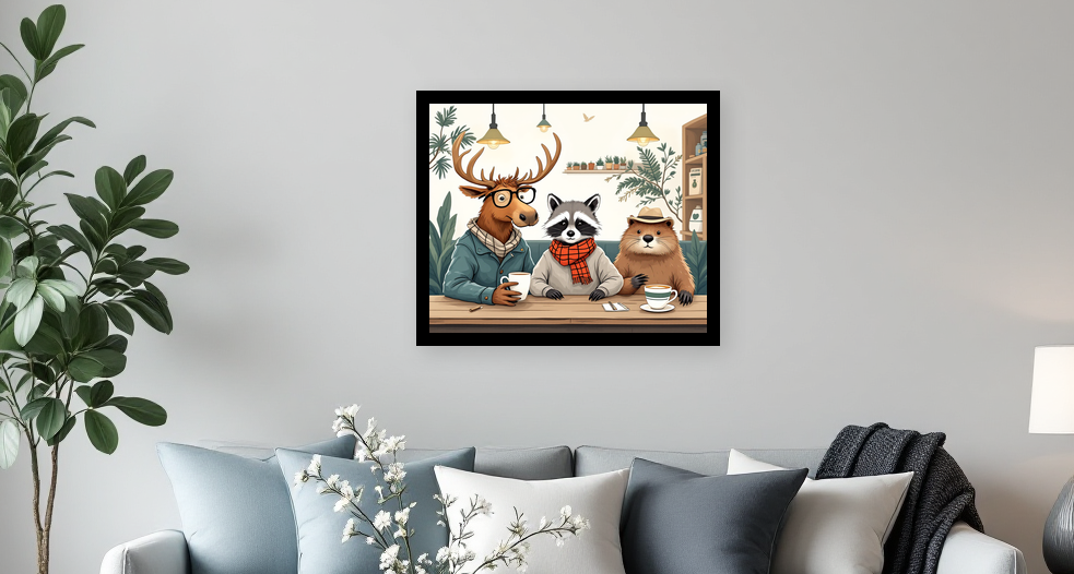 Charming Woodland Creatures Coffee Gathering - Room View