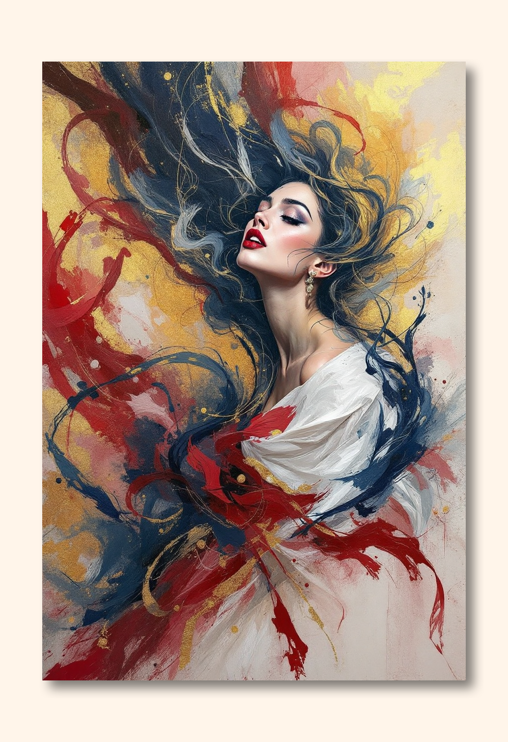 Opera's Emotional Symphony Wall Art