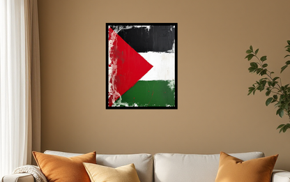 Cultural Resonance: Palestine Flag Art - Poster Room View