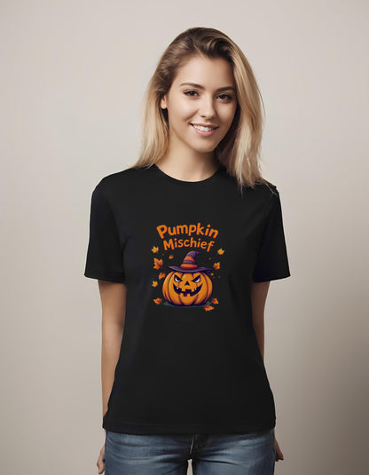 cartoon style art - t-shirt - pumpkin character design - festivities