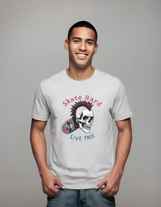 t-shirt - skull - rebellious graphics - modern punk aesthetics