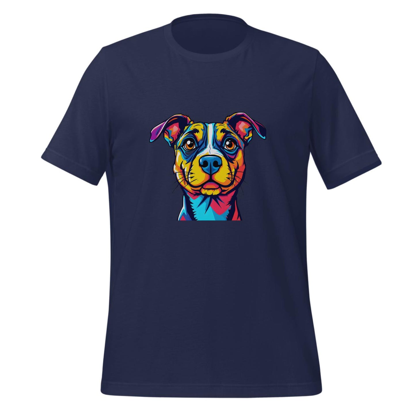 bold dog design - exaggerated dog features - t-shirt