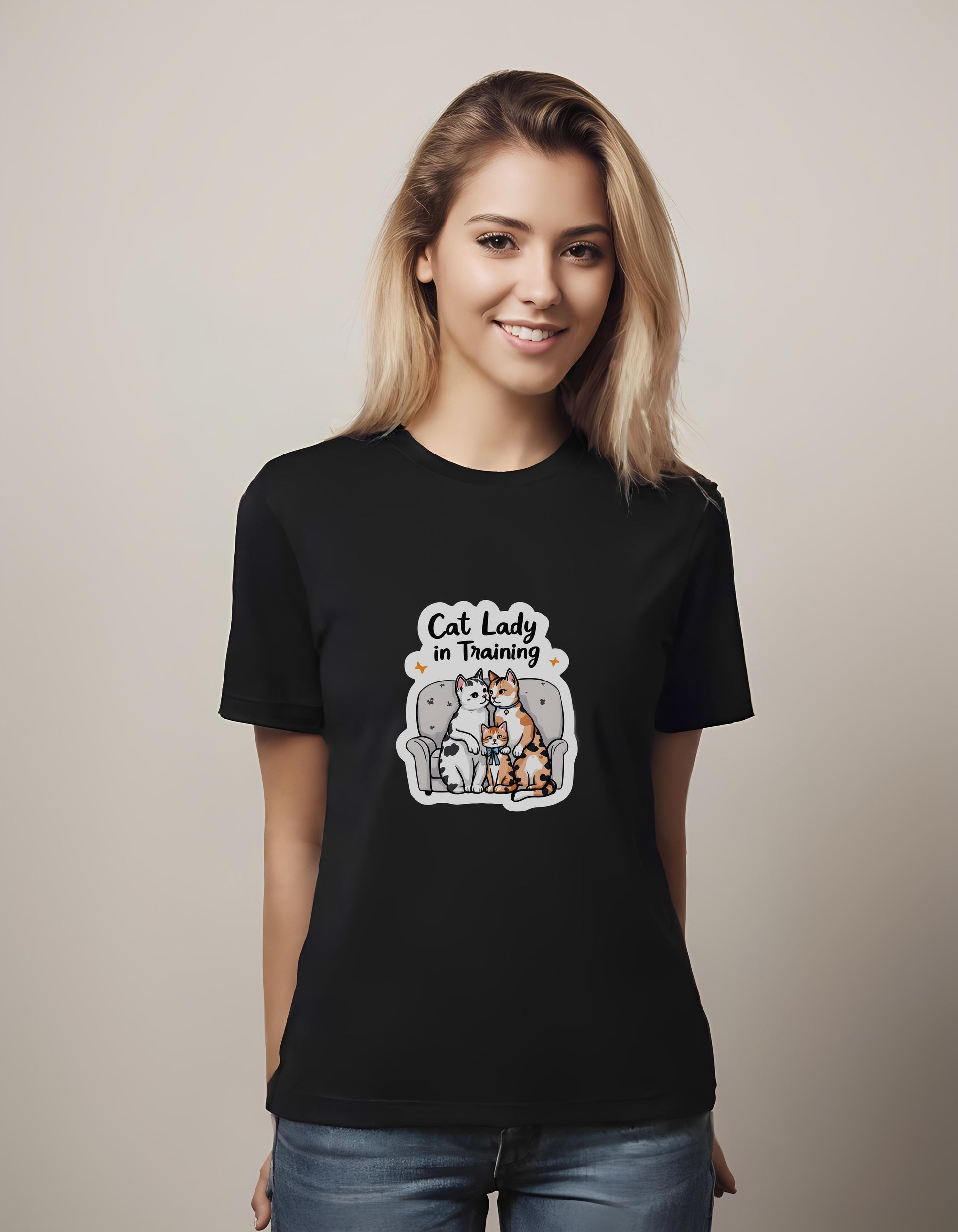 comfort - cute cat tops - t-shirt - purrfect training shirt