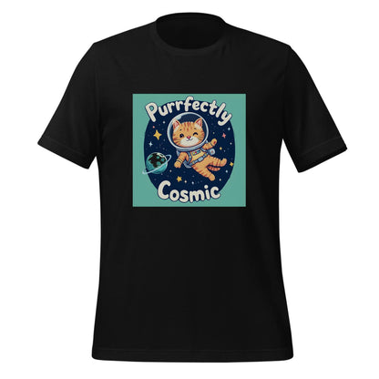 t-shirt - cosmic cat art - space adventure theme