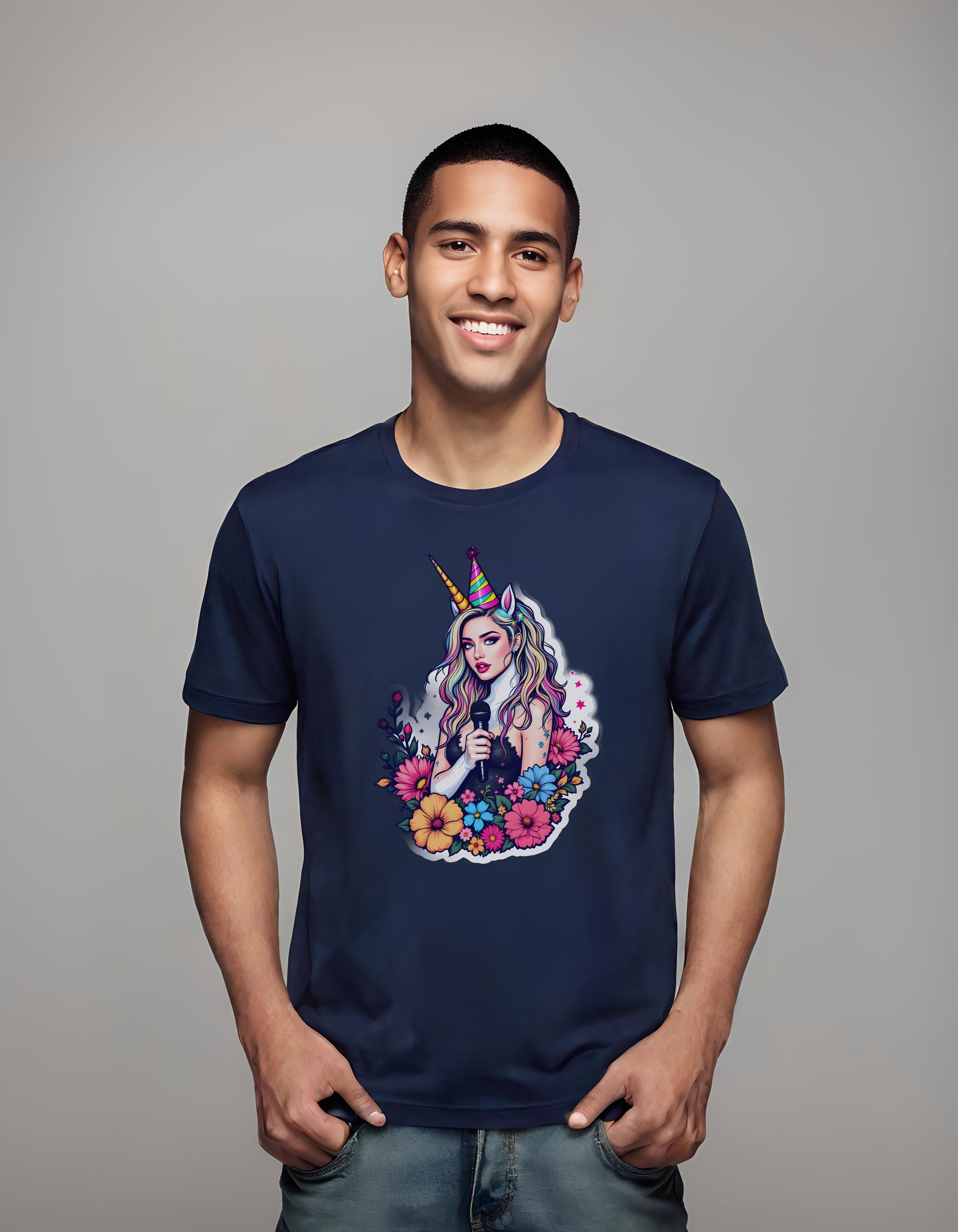 artistic unicorn design - whimsy - t-shirt