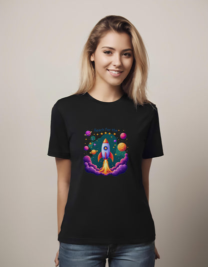 fun graphic t-shirt - colorful planets - comfort tee