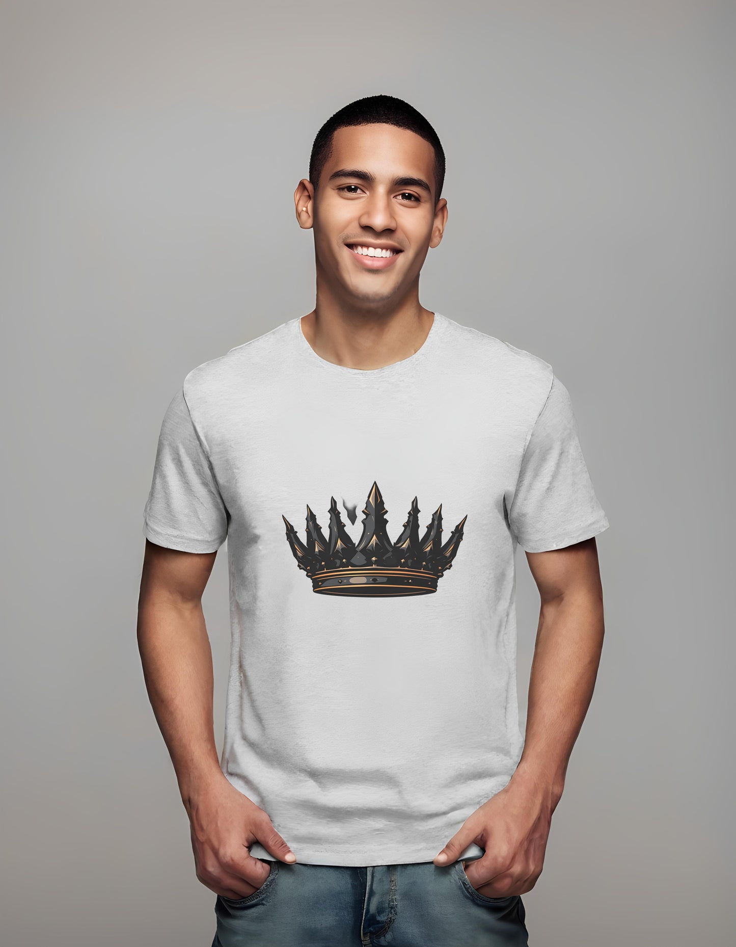 t-shirt - for_unisex - powerful symbol - crown design