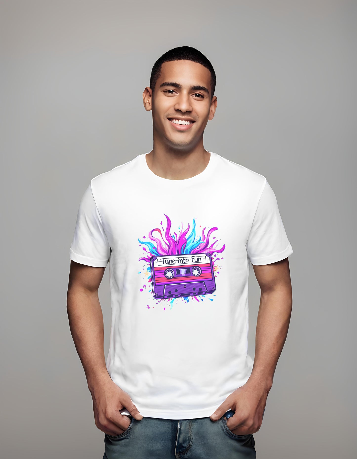 t-shirt - music lovers - playful