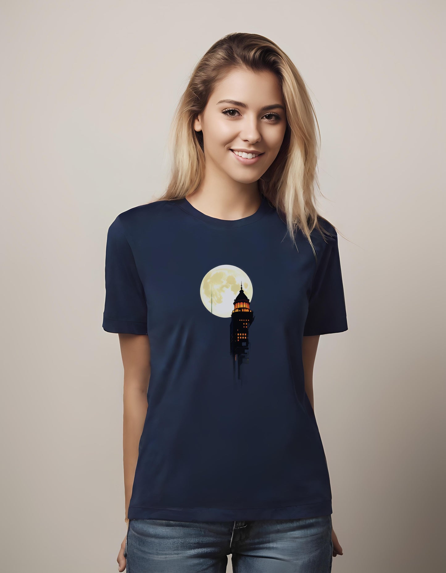 t-shirt - casual - building - retro