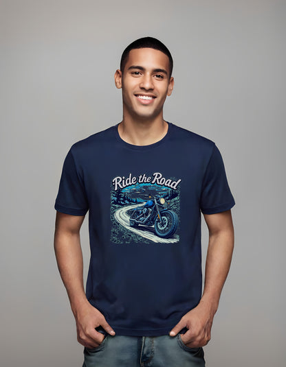 winding road illustration - road trip merchandise - unisex - t-shirt