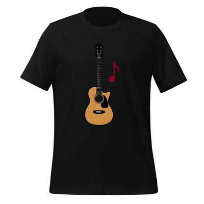 unique graphic tee - minimalist guitar design - t-shirt