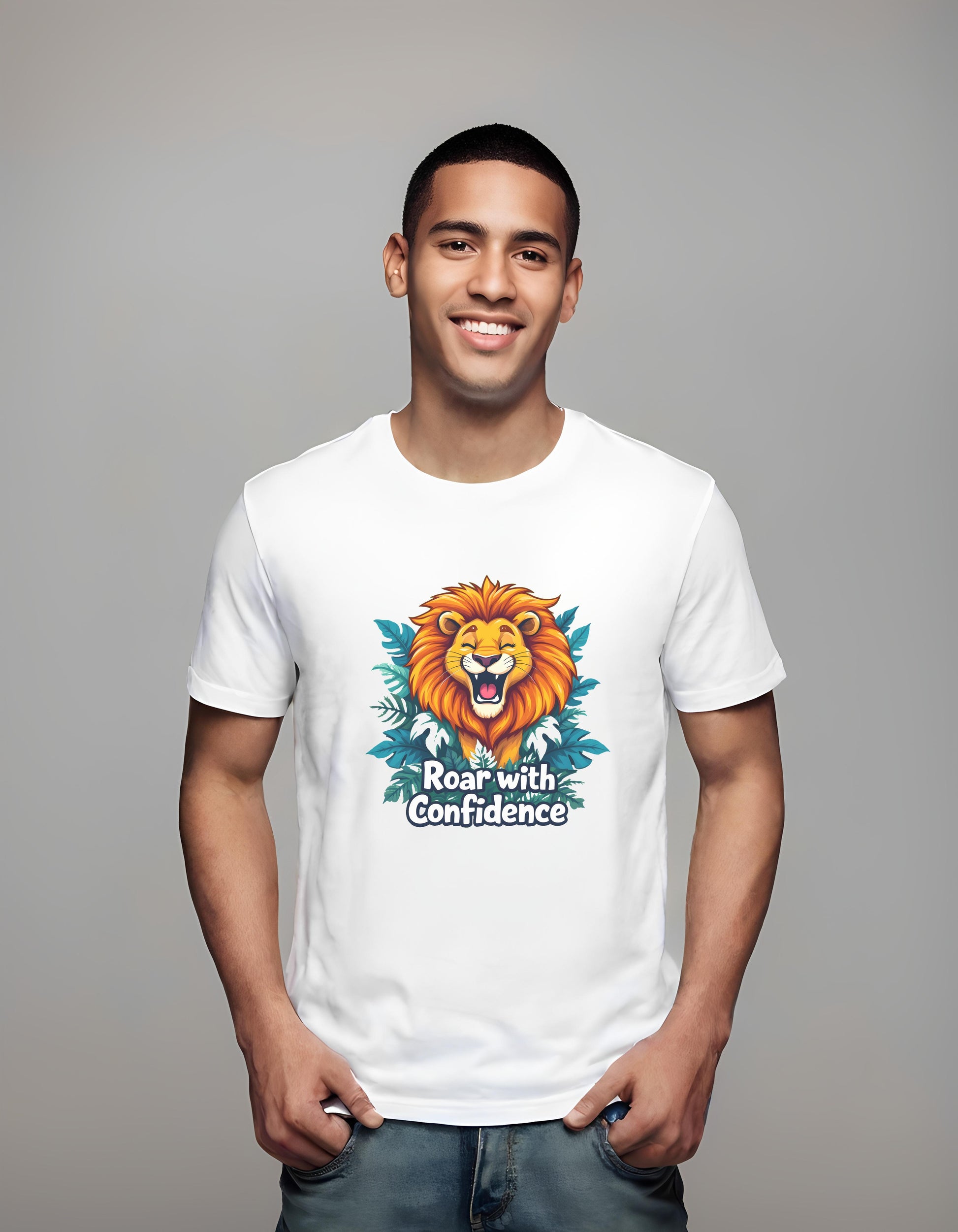 exotic art print - lion - design - t-shirt