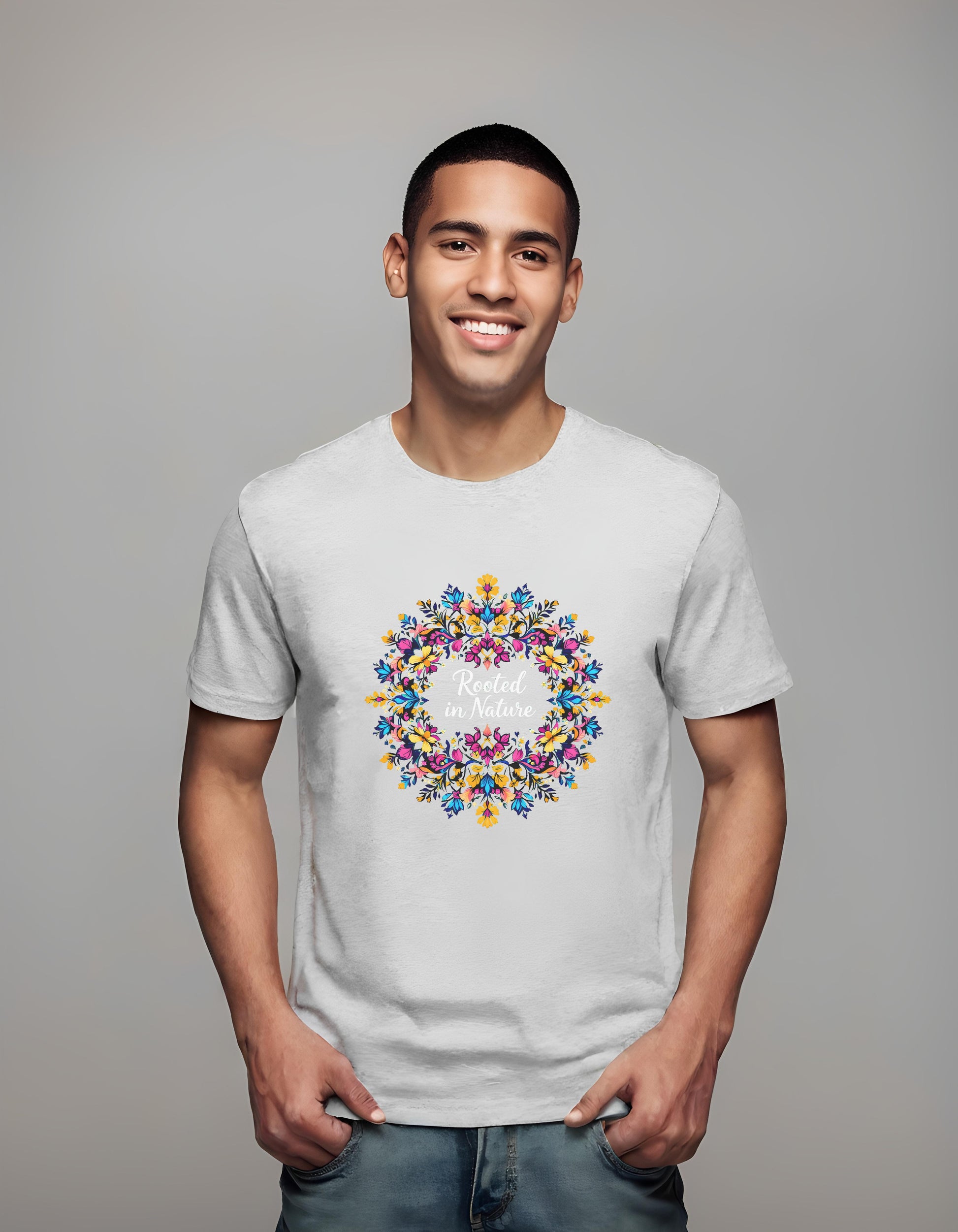 for_men - wellness enthusiasts - t-shirt - boho art