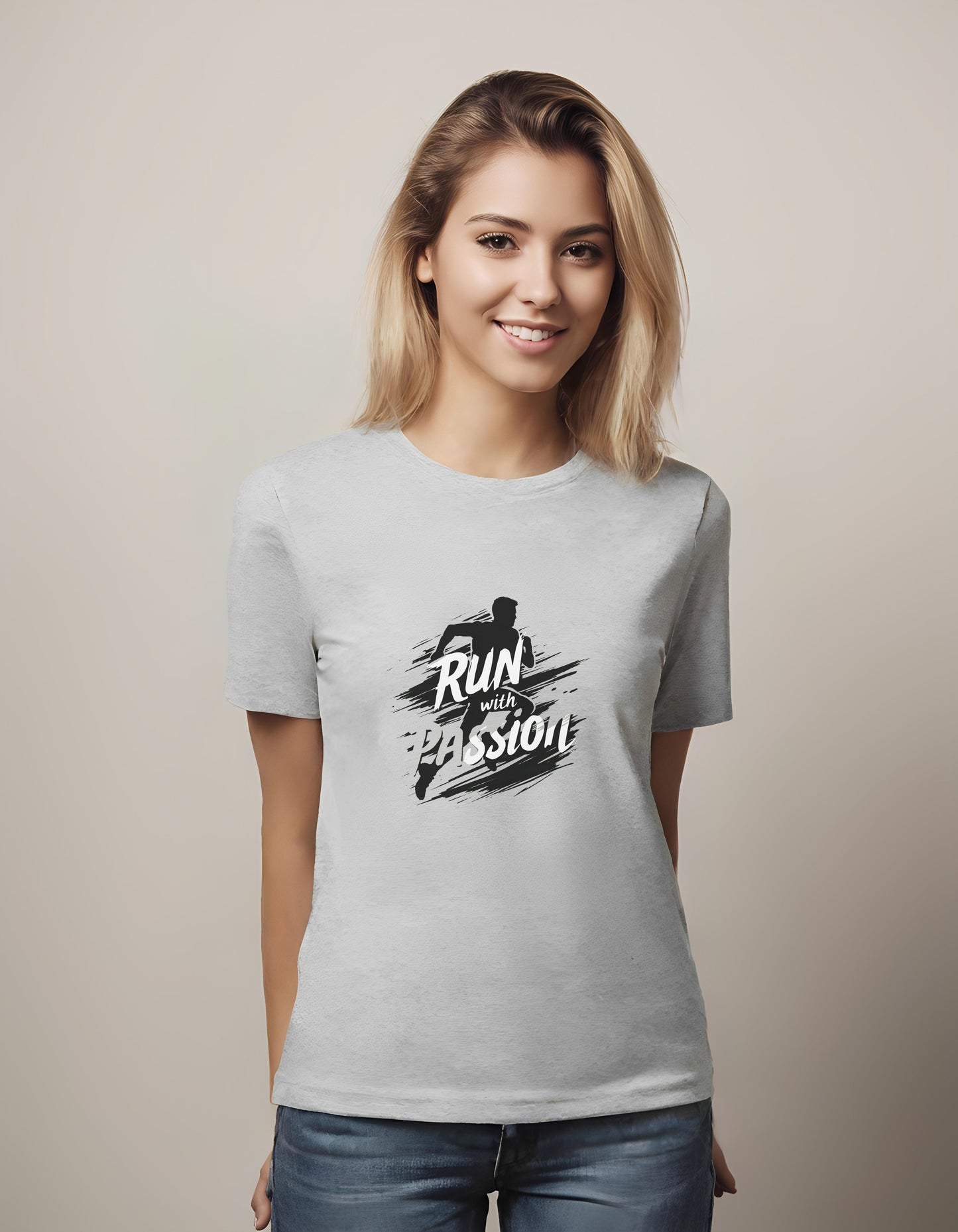 women - t-shirt - passion for running