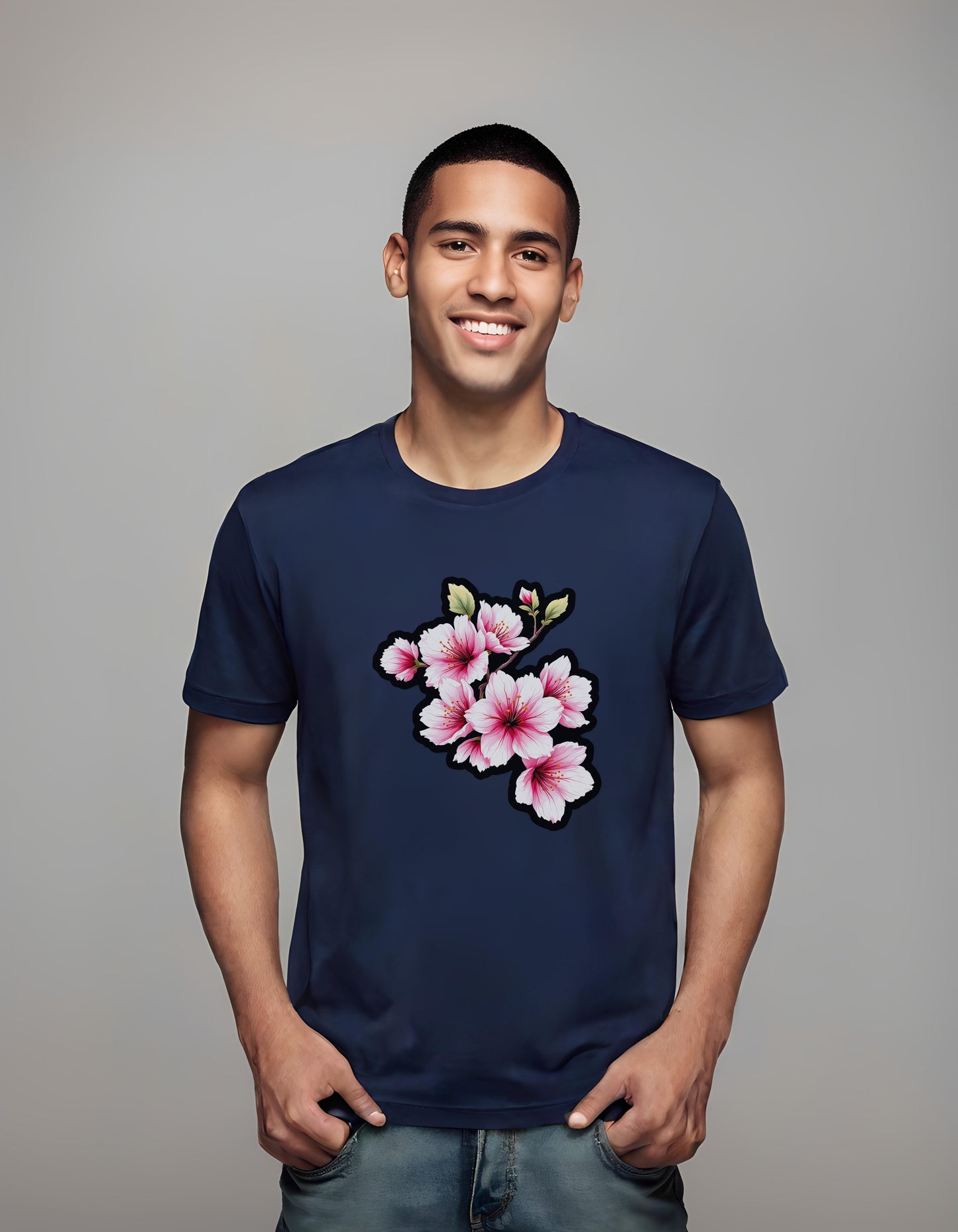 t-shirt - fashionable casual top - spring floral