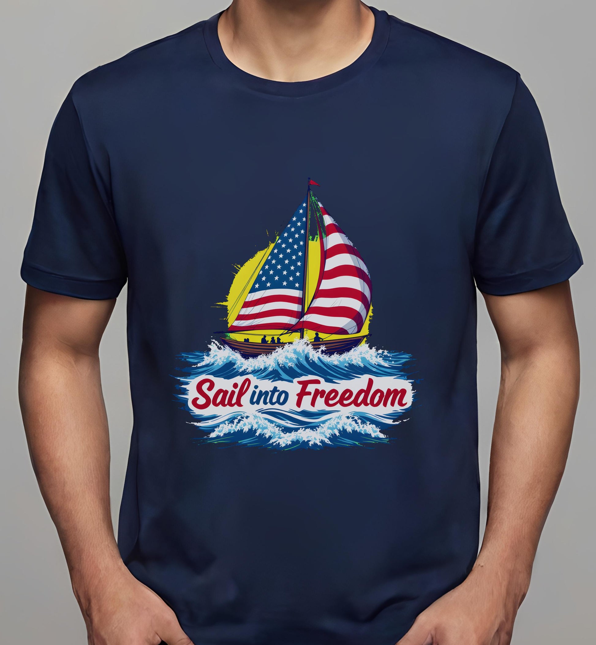 navy - contemporary - t-shirt - nautical - shop fourth of july t-shirts