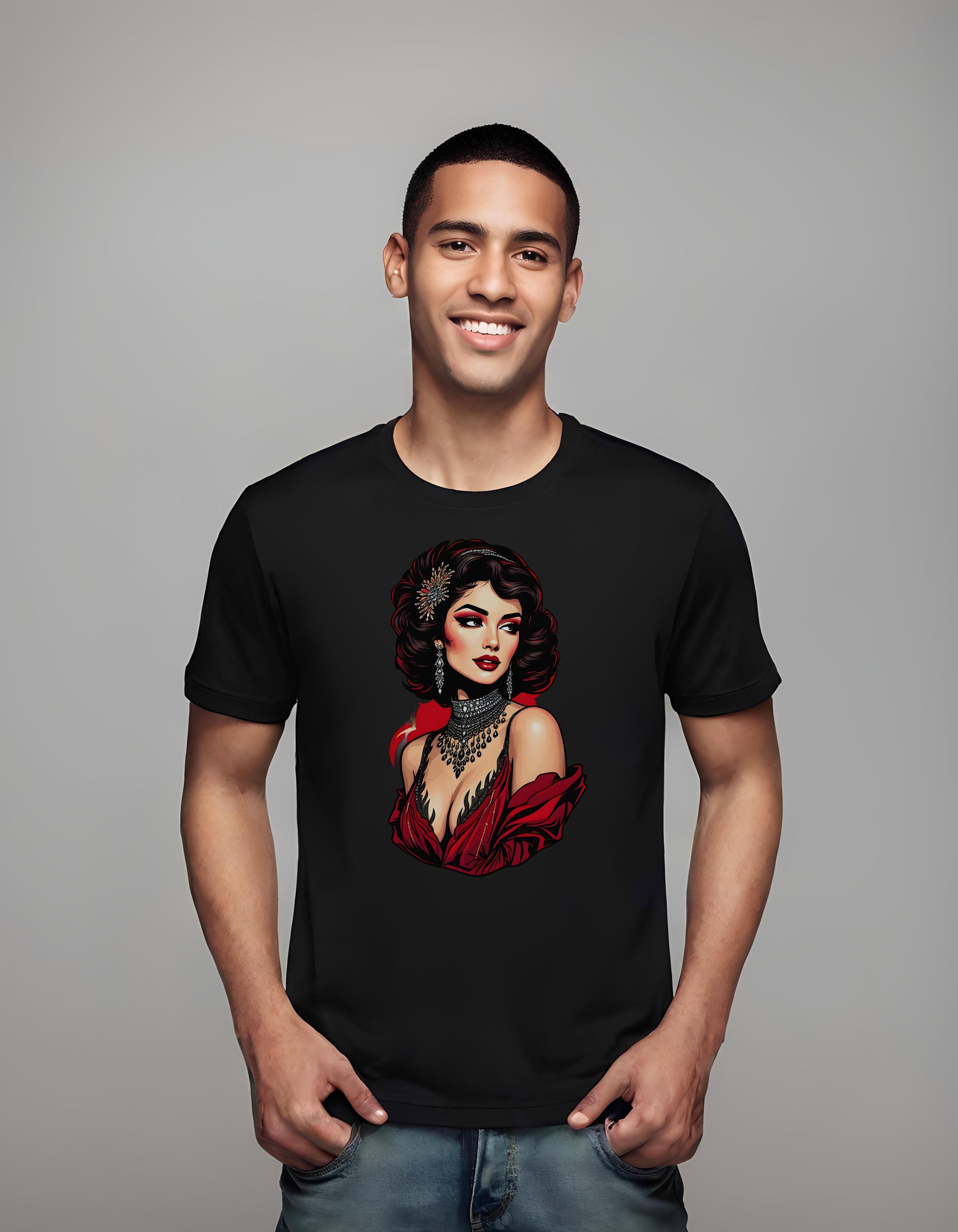 t-shirt - opulence - fashion - evening gown inspired tee