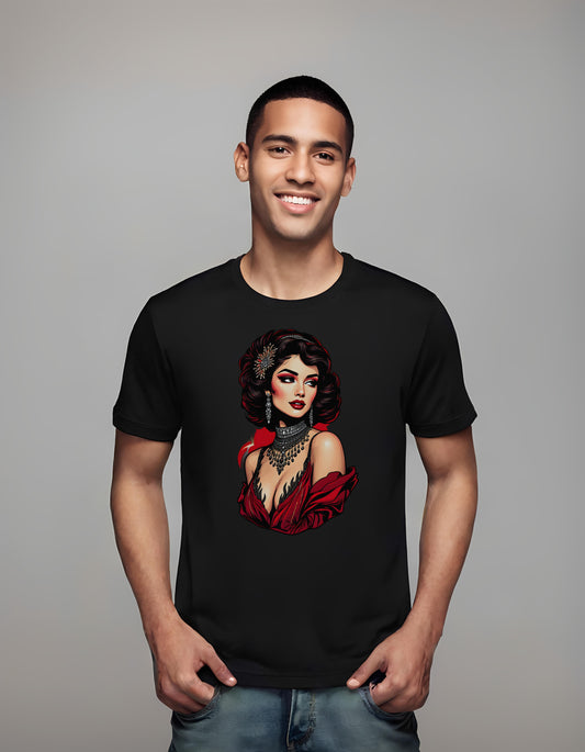 t-shirt - opulence - fashion - evening gown inspired tee