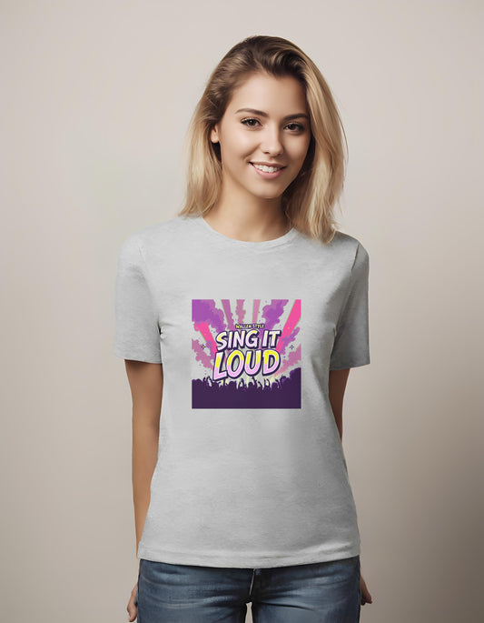 t-shirt - vibrant concert poster - concert lights illustration