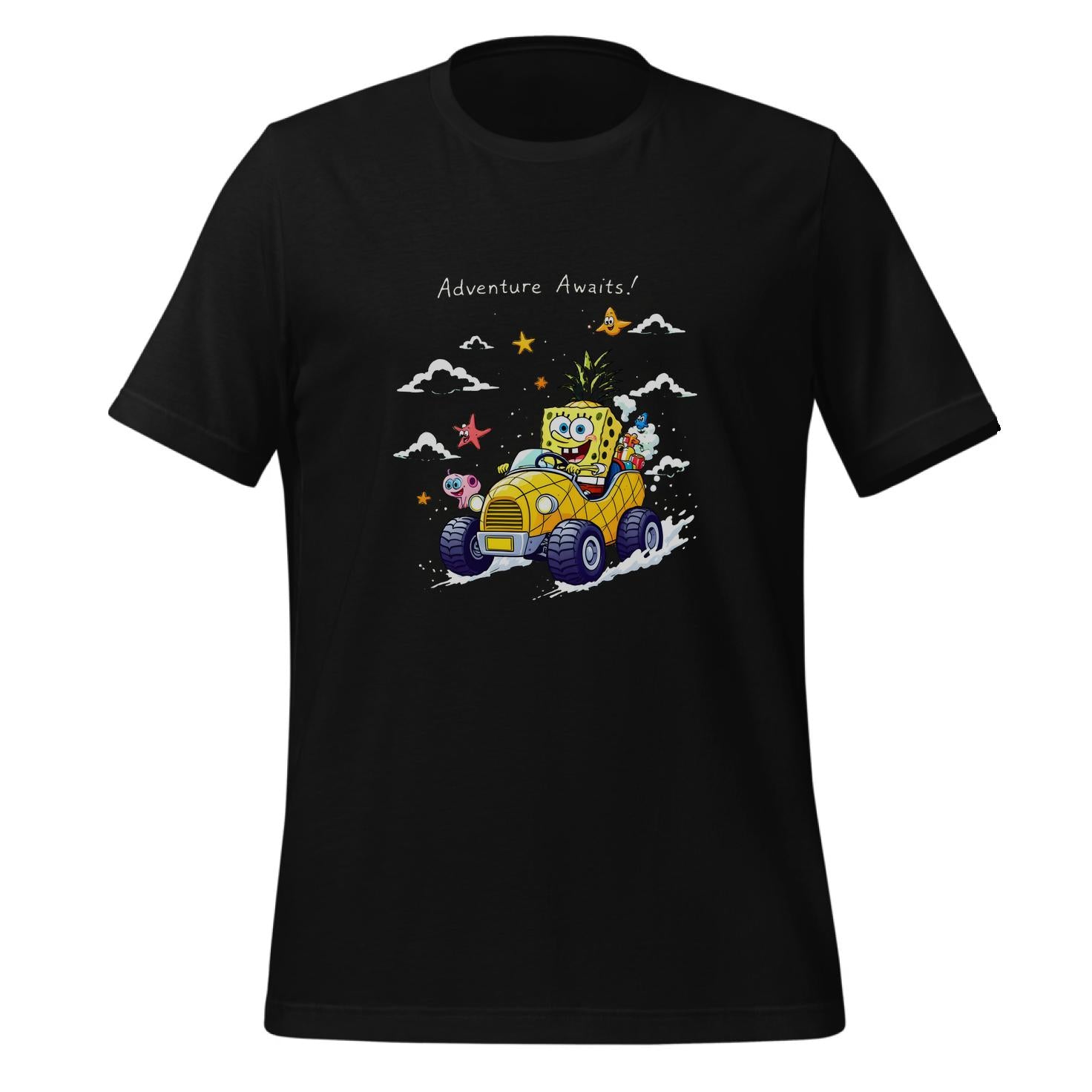 vibrant t-shirt - sea creatures art