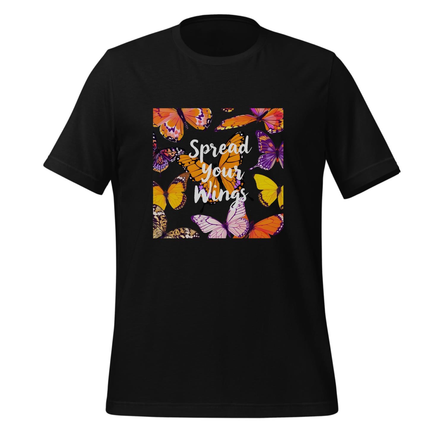 t-shirt - colorful decor - colorful butterflies