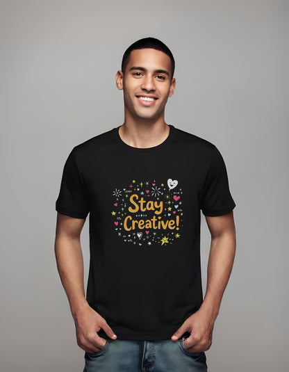 whimsical doodles - stay creative t-shirt