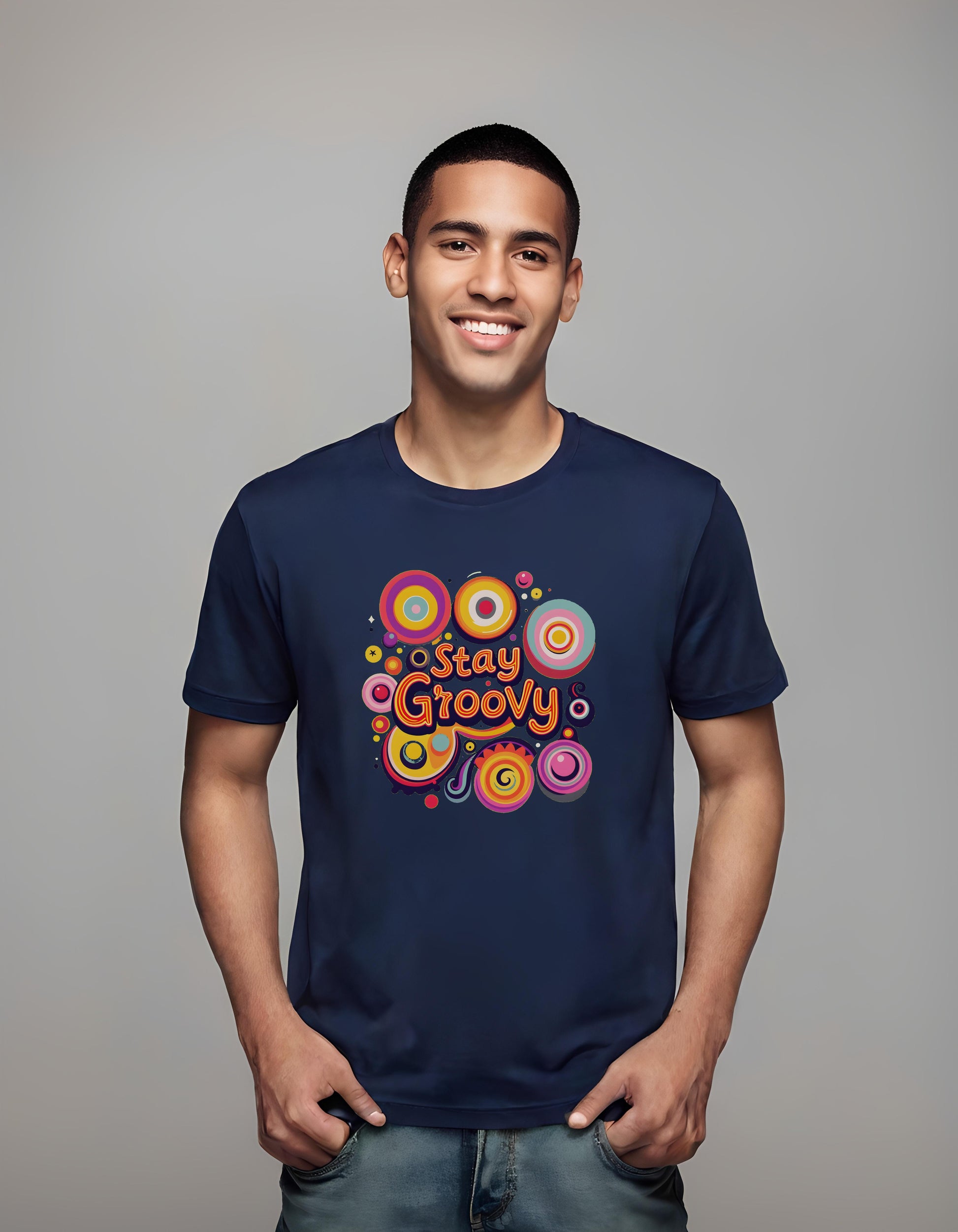 home decor - t-shirt - playful 70s design - musicians