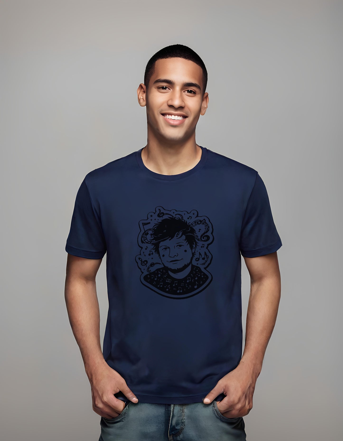 Strumming Serenity | Classic T-Shirt (Unisex) T-Shirt - art, creative types, ed sheeran