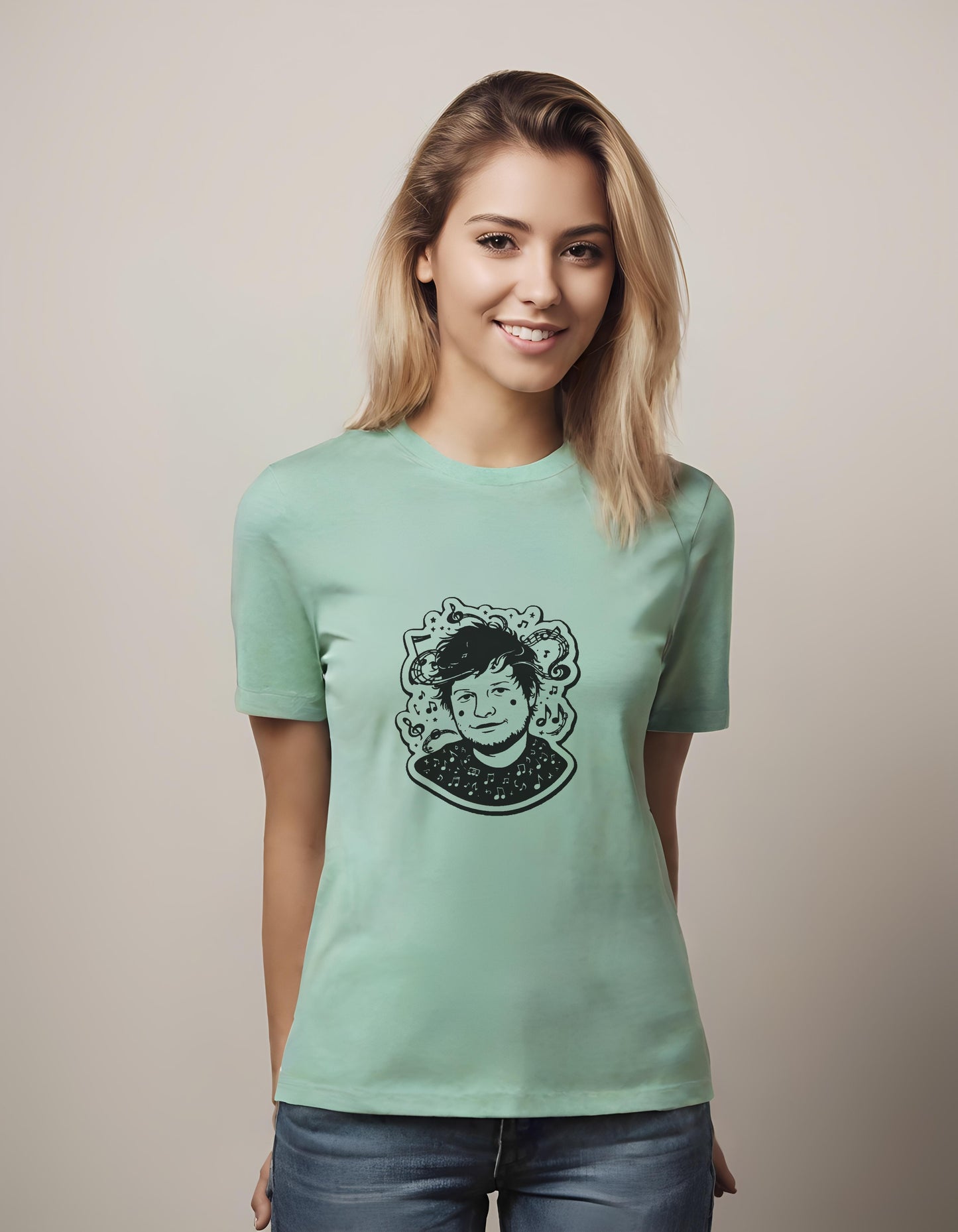 Strumming Serenity | Classic T-Shirt (Unisex) T-Shirt - art, creative types, ed sheeran