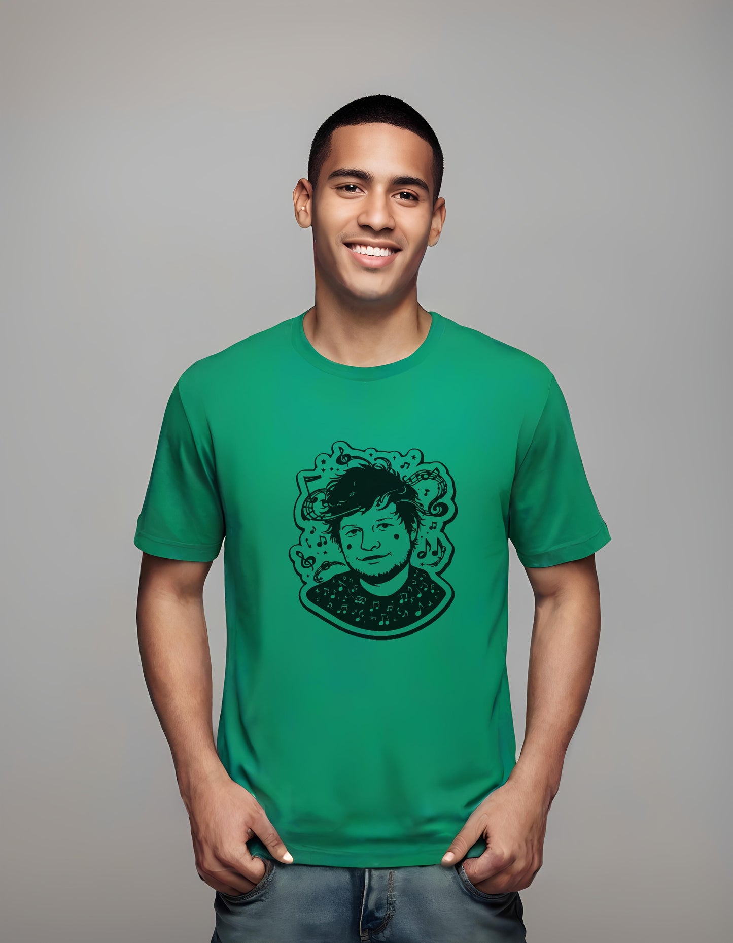 Strumming Serenity | Classic T-Shirt (Unisex) T-Shirt - art, creative types, ed sheeran