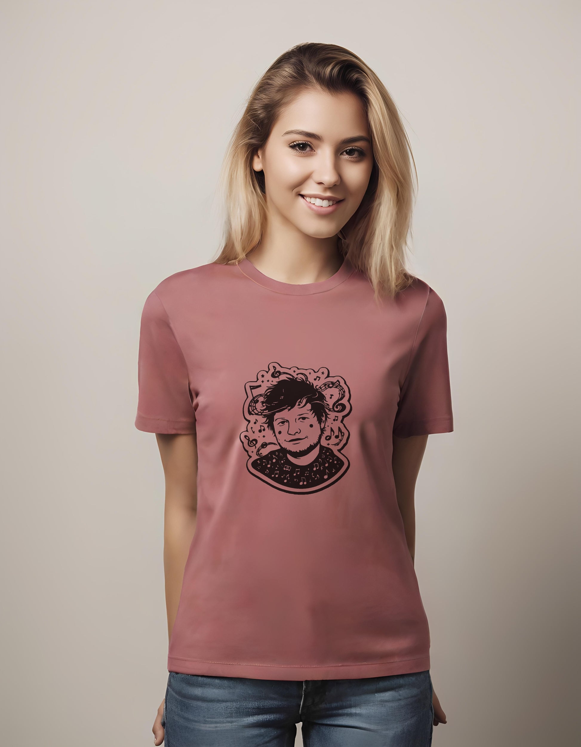 Strumming Serenity | Classic T-Shirt (Unisex) T-Shirt - art, creative types, ed sheeran