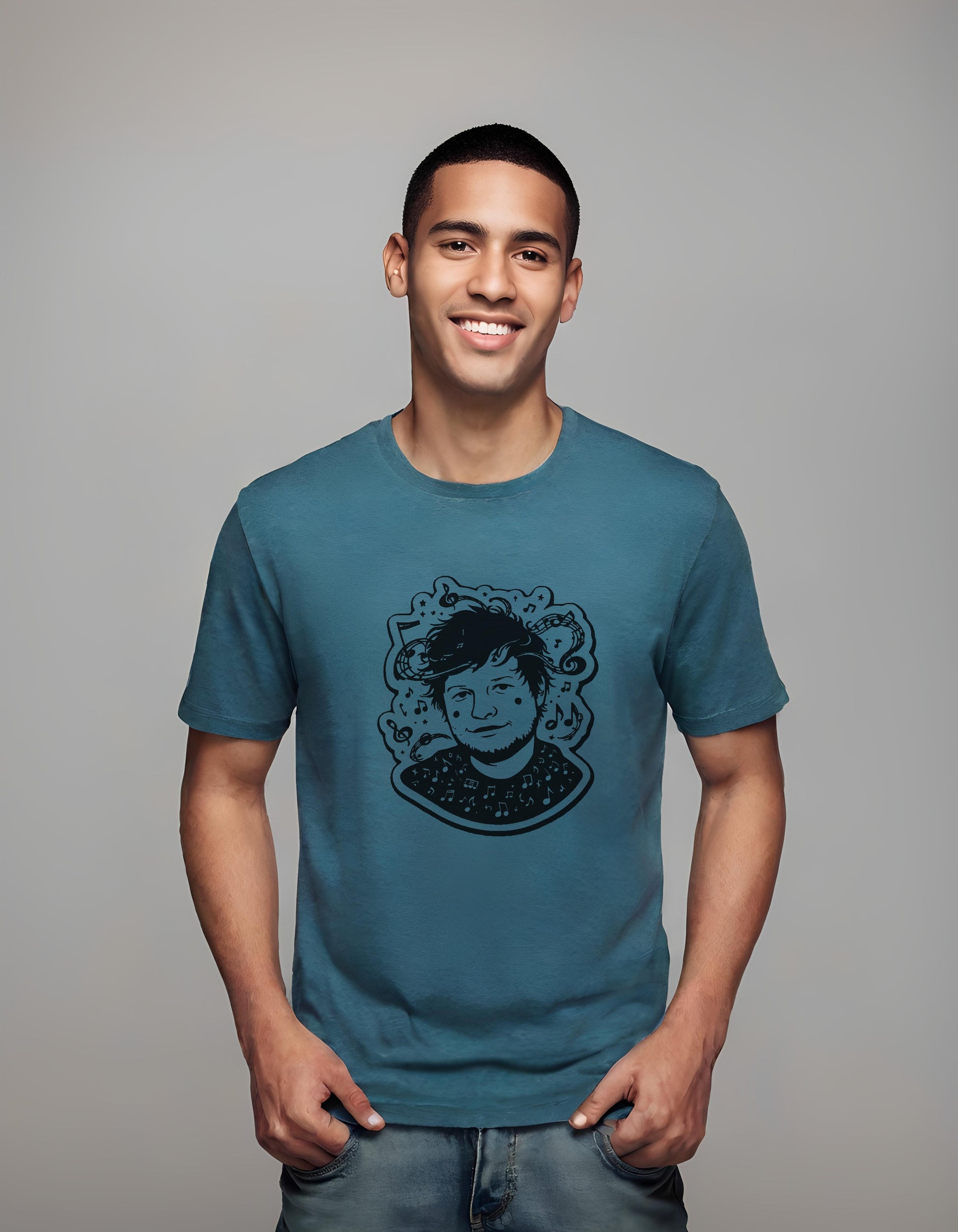 Strumming Serenity | Classic T-Shirt (Unisex) T-Shirt - art, creative types, ed sheeran