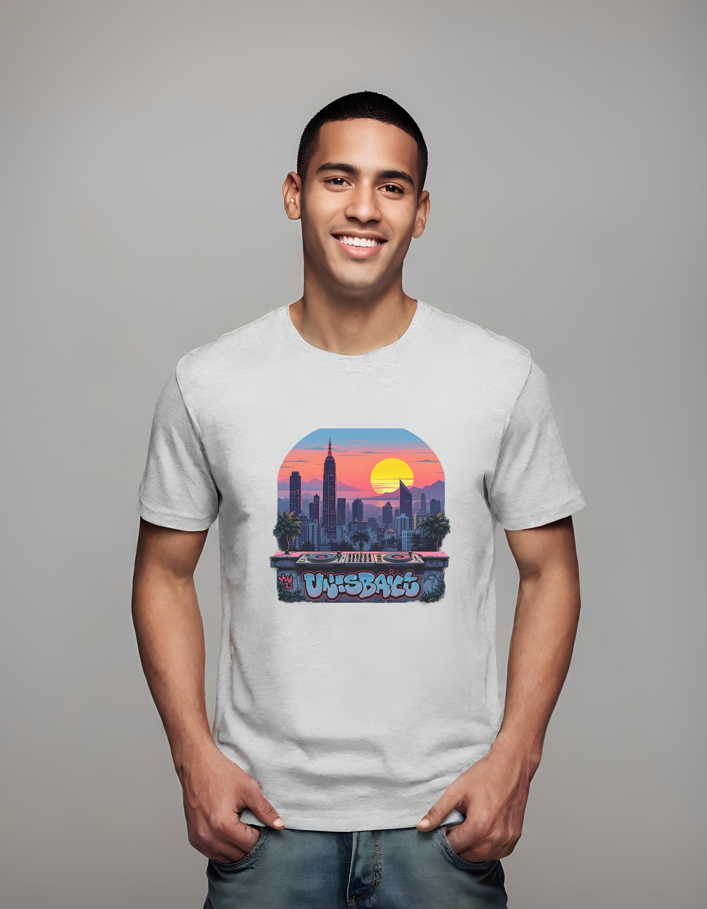 adventure - music - turntable art - t-shirt