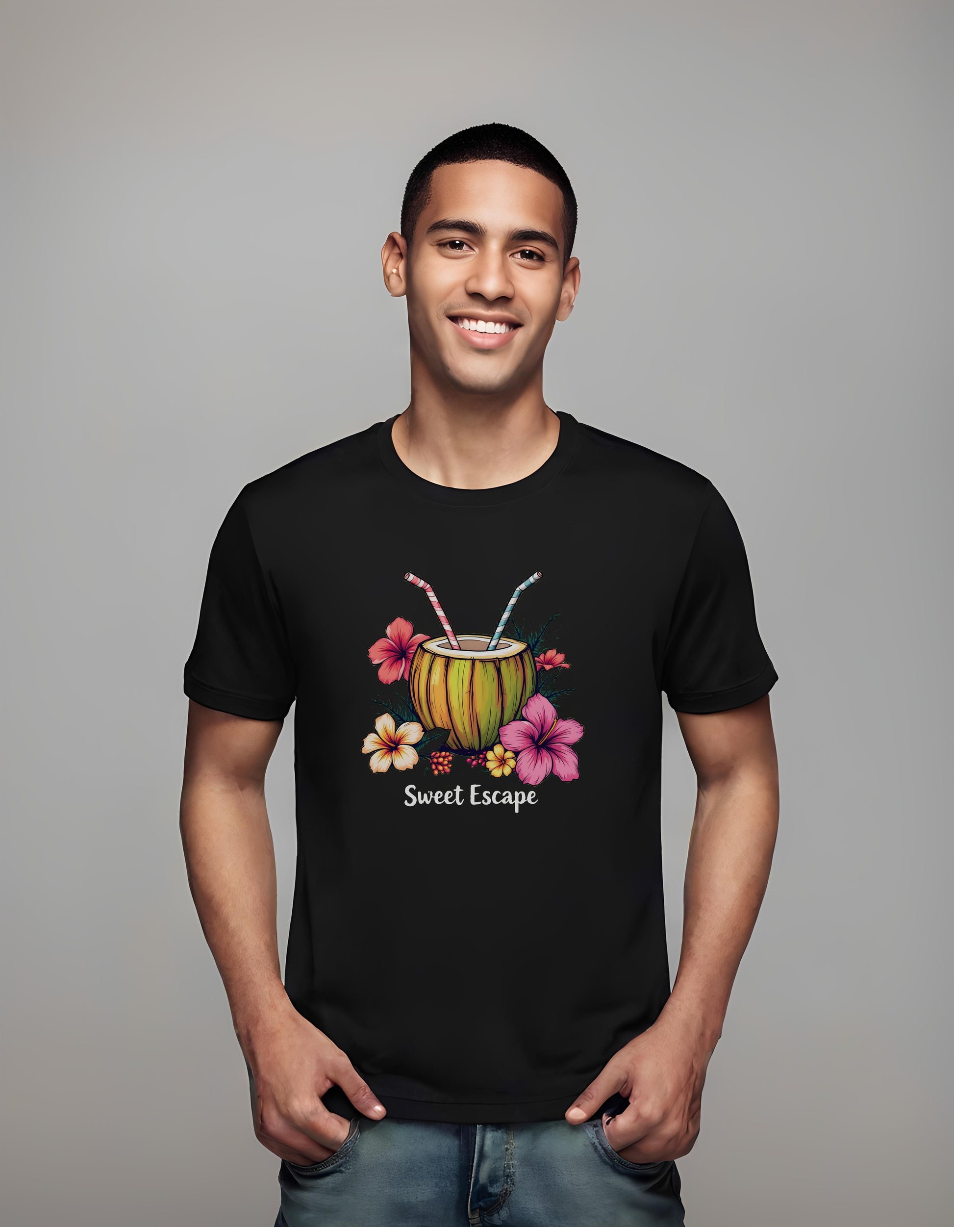 gift exchanges - tropical - summer vibes - t-shirt