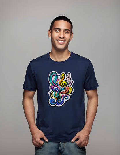 trendy music apparel - music note design - t-shirt