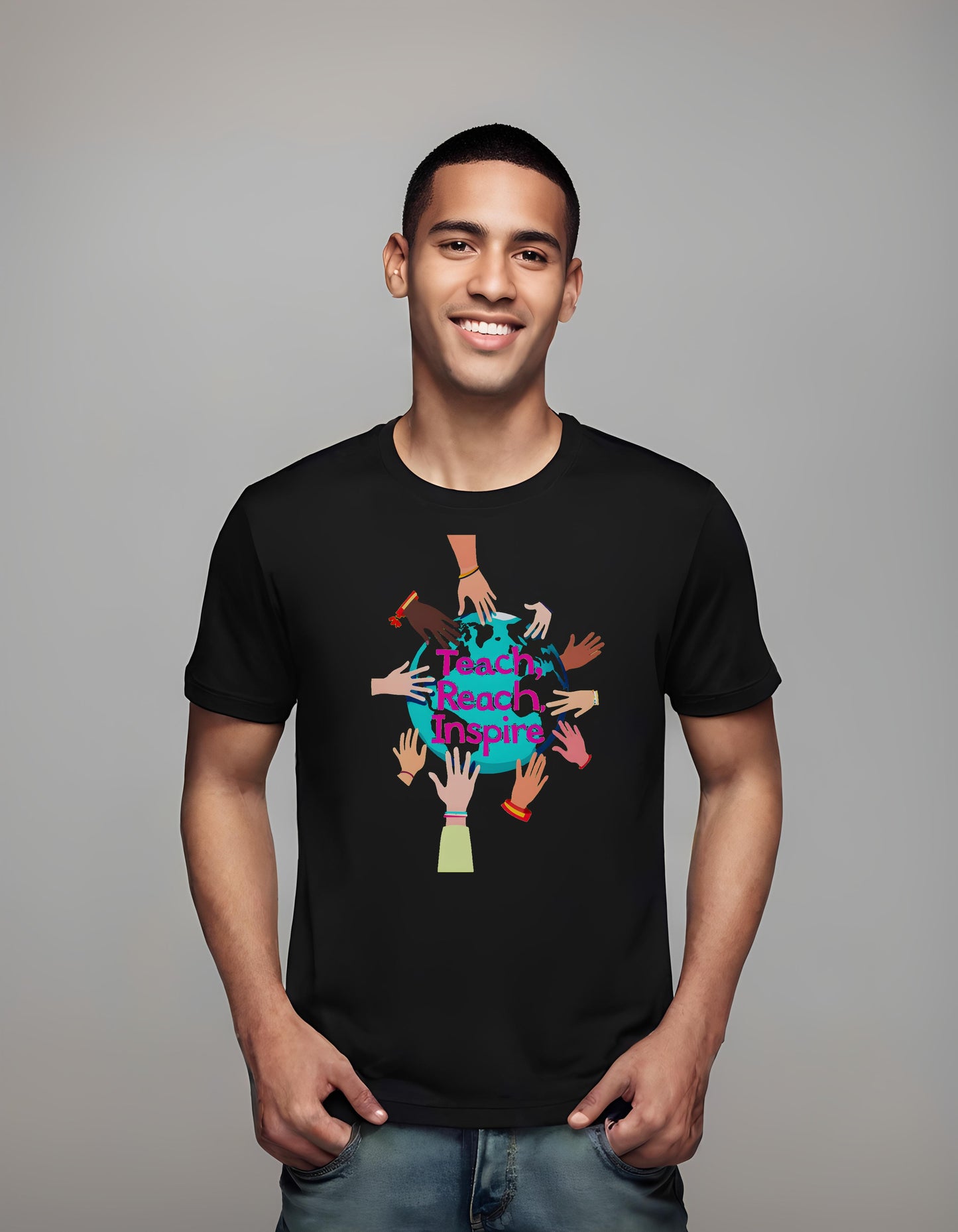 awareness - flat design style - t-shirt