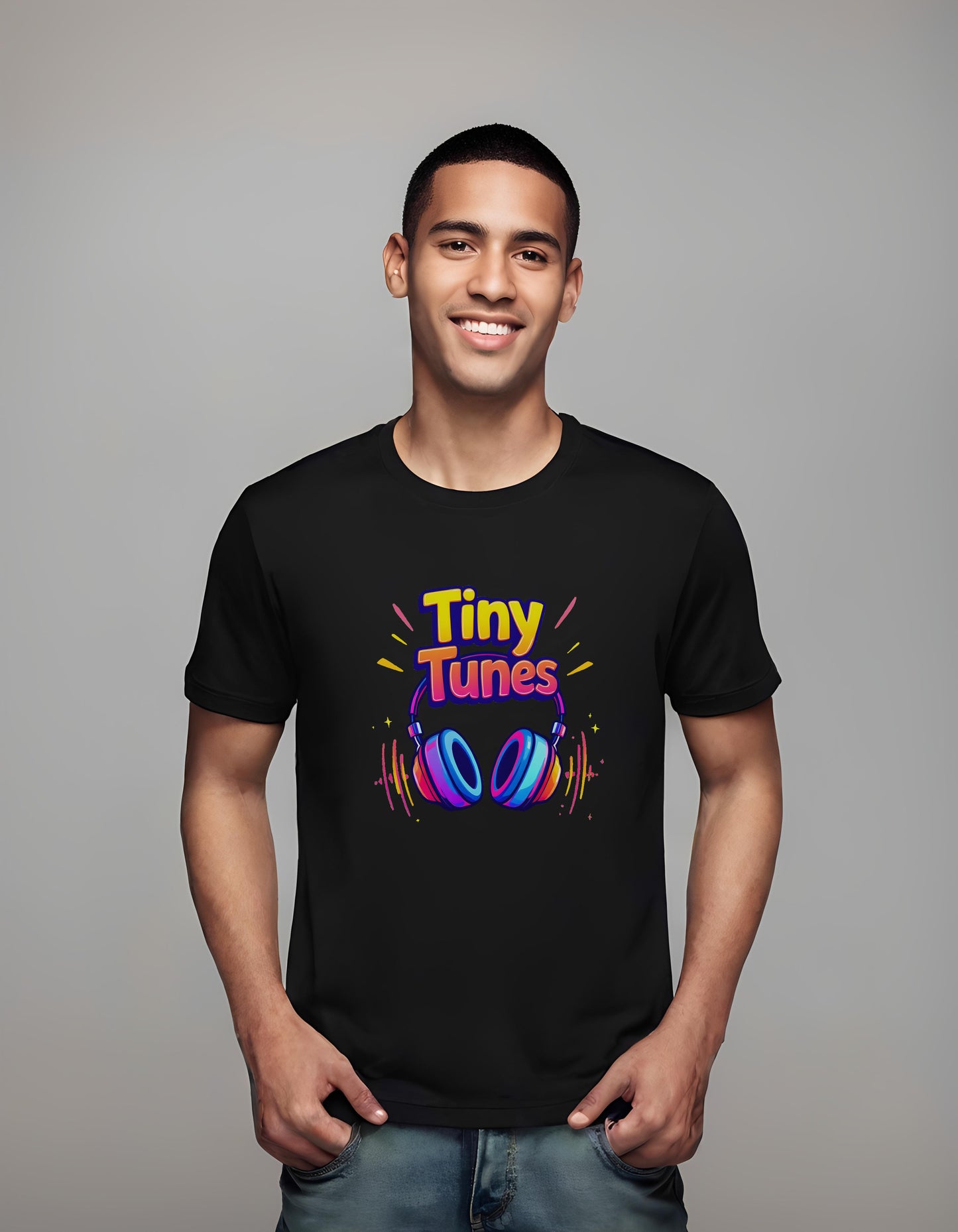 bright colors design - tiny tunes t-shirt