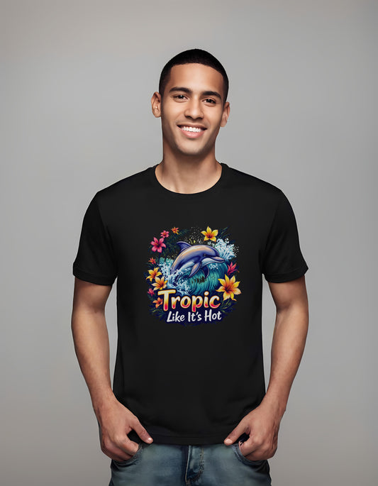 tropical adventure shirt - t-shirt - dolphin design - family