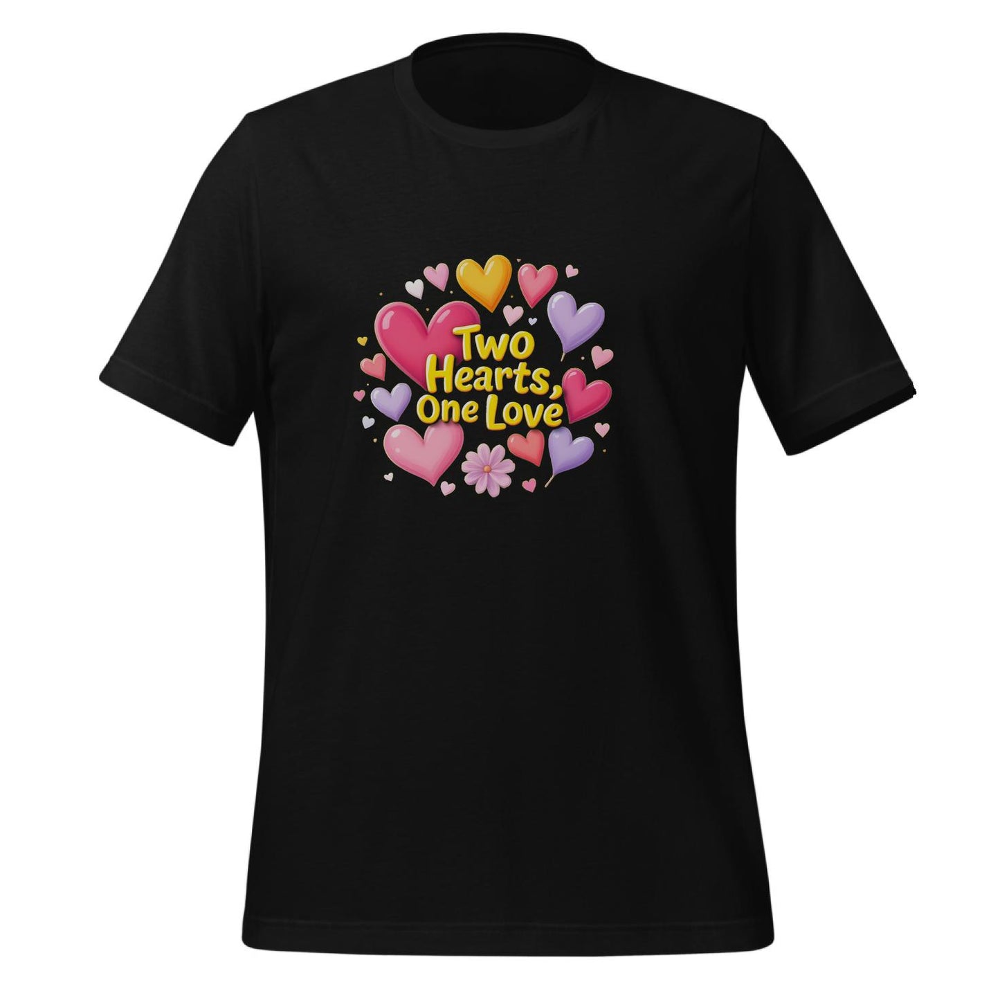 playful fashion - t-shirt - two hearts one love