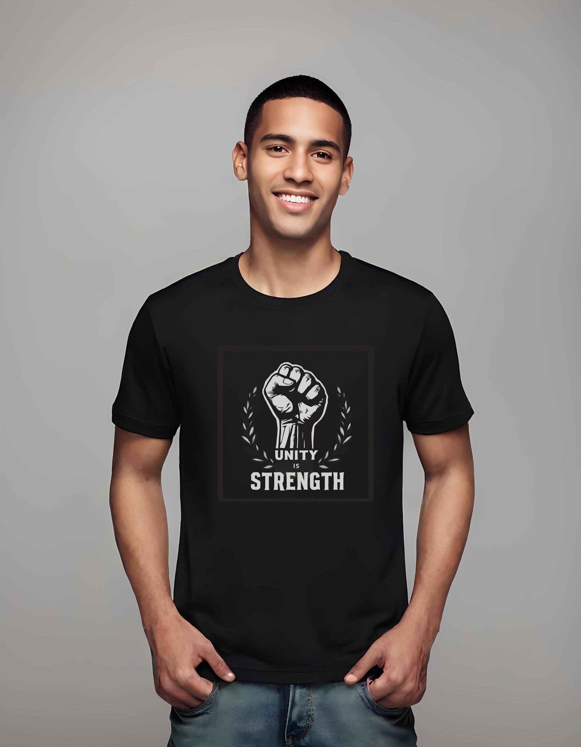 t-shirt - unity - strong typography