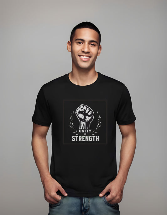 t-shirt - unity - strong typography