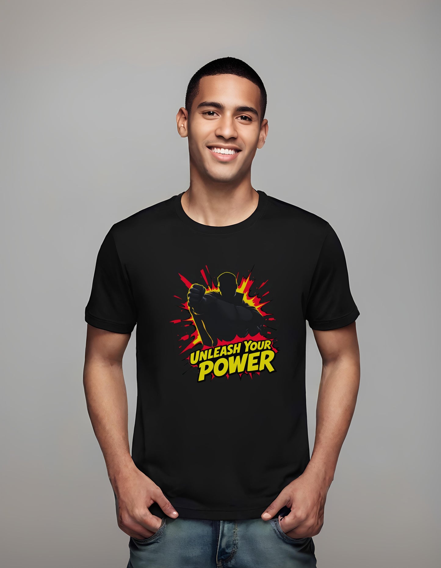 hero silhouette art - gift shoppers - superhero - t-shirt