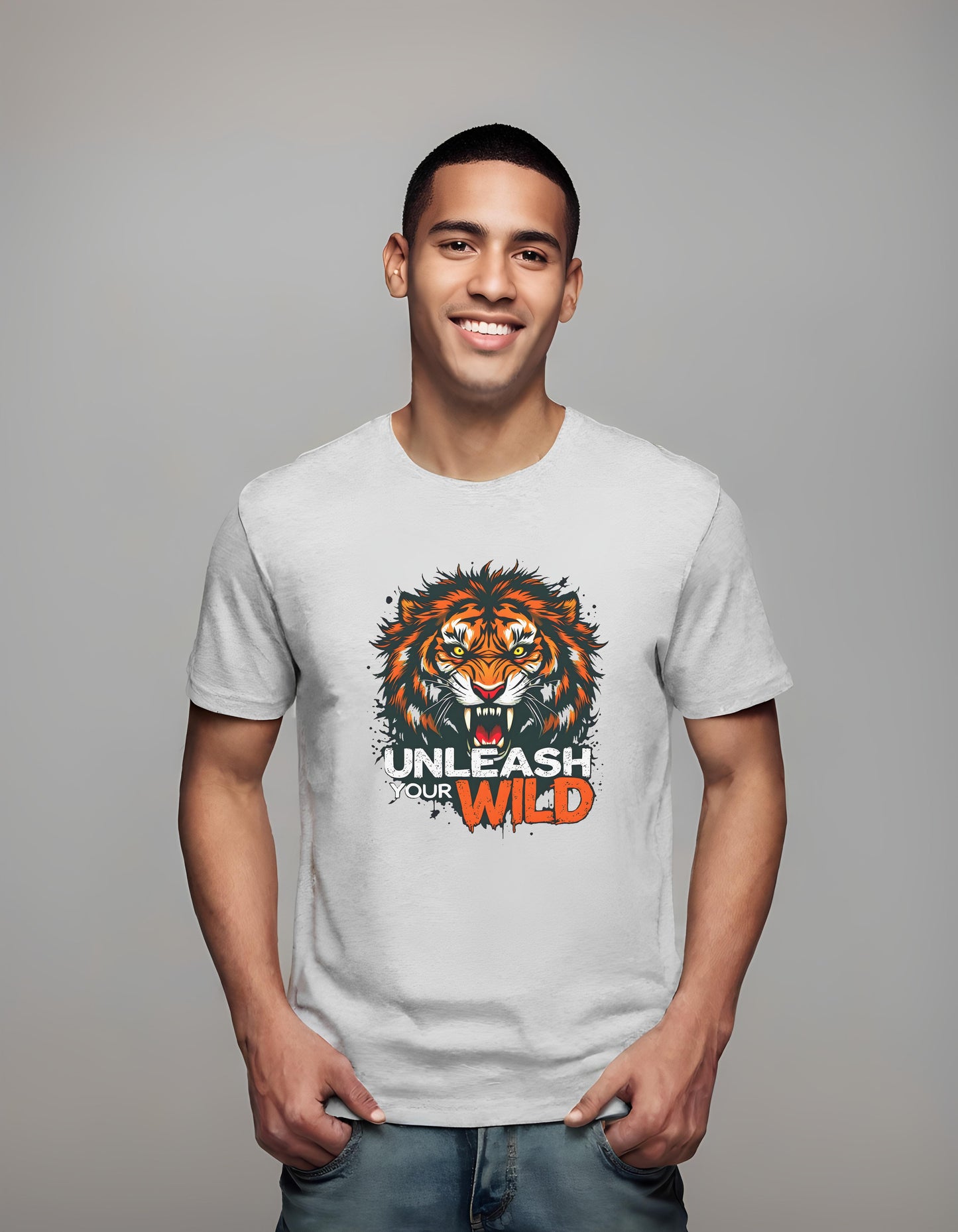 fitness enthusiasts - tiger head design - tiger t-shirt