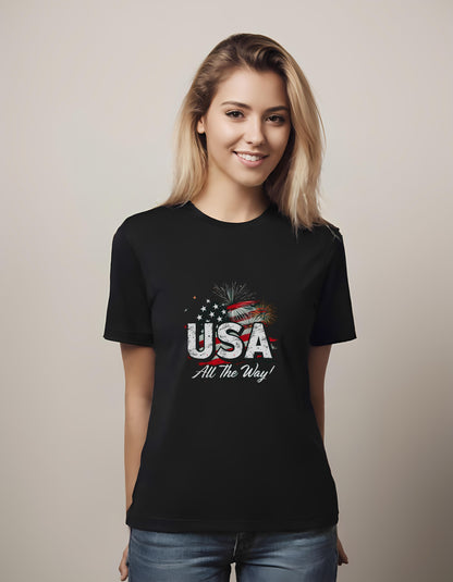 usa all the way - pride enthusiasts - t-shirt