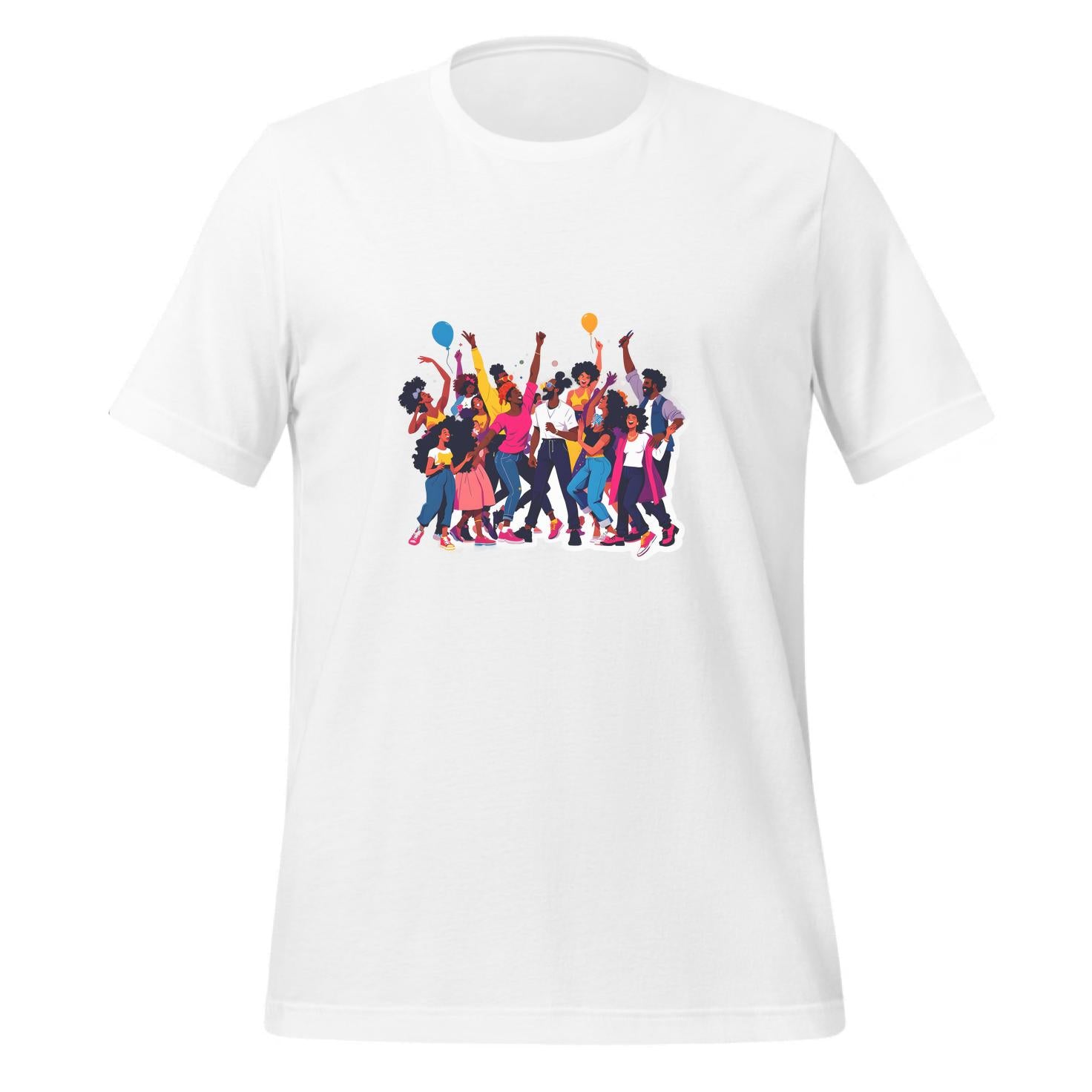 party hosts - t-shirt - friends - family members