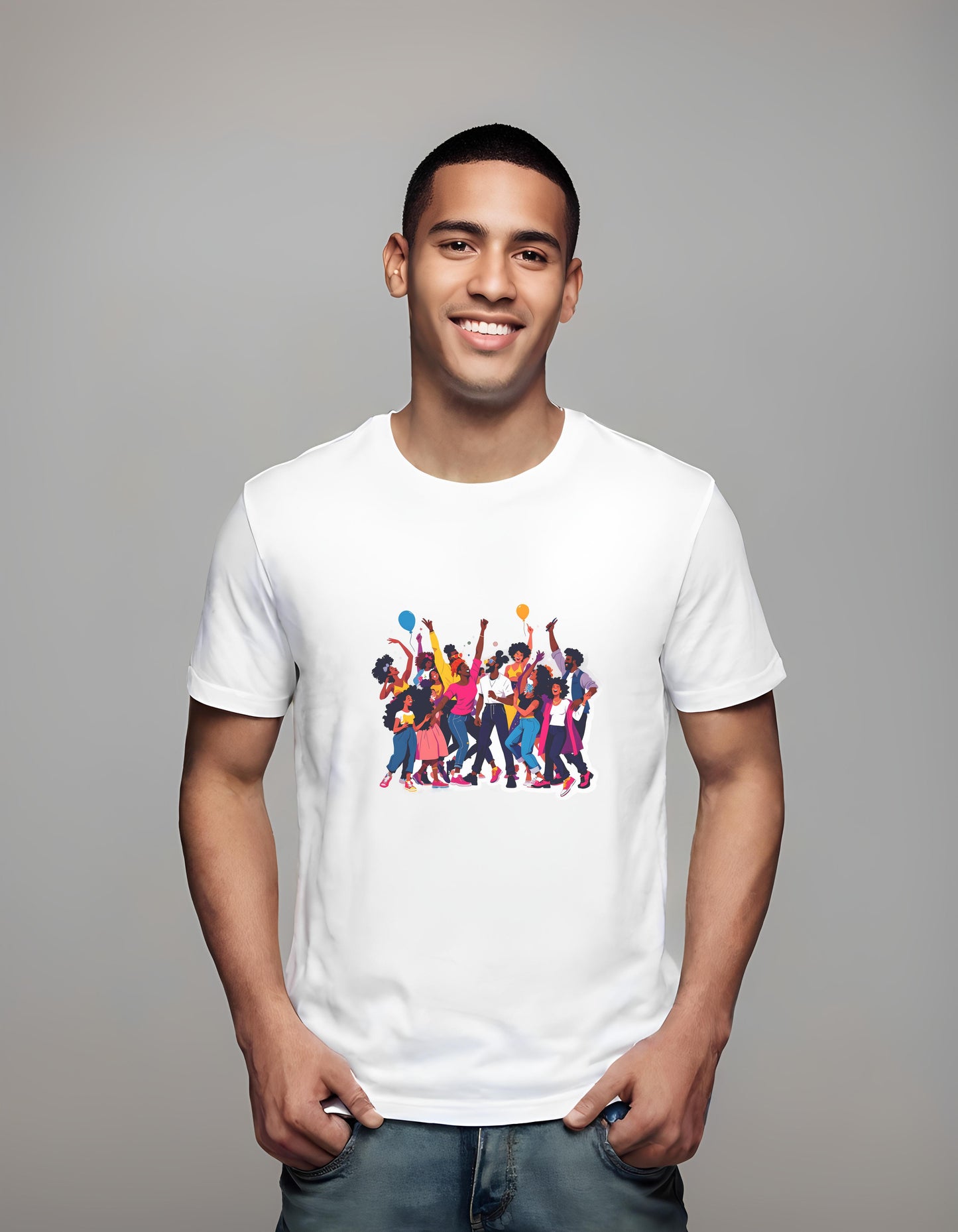 diverse design - playful t-shirt - colleagues